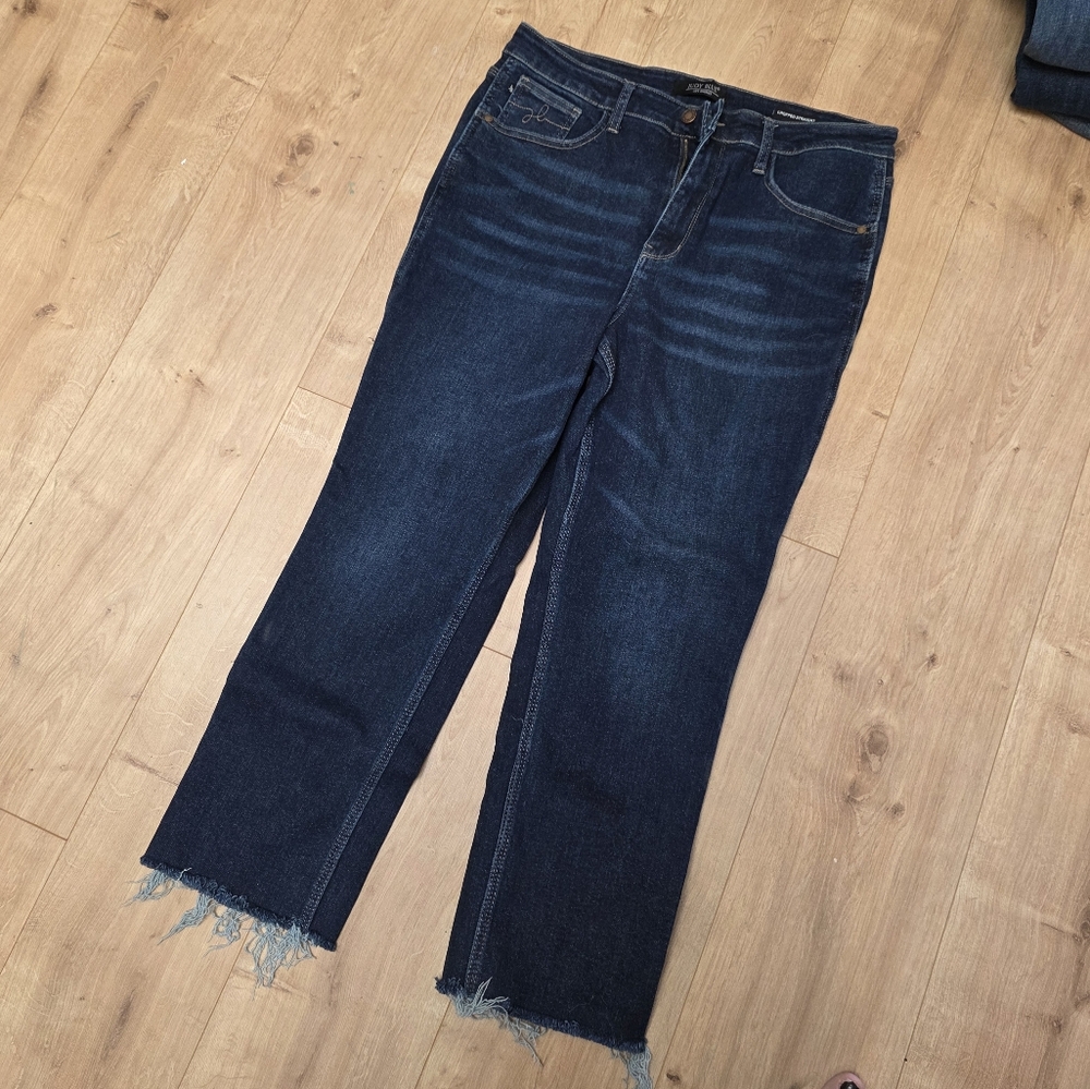 Judy Blue Flare Wide Leg Jeans Blue